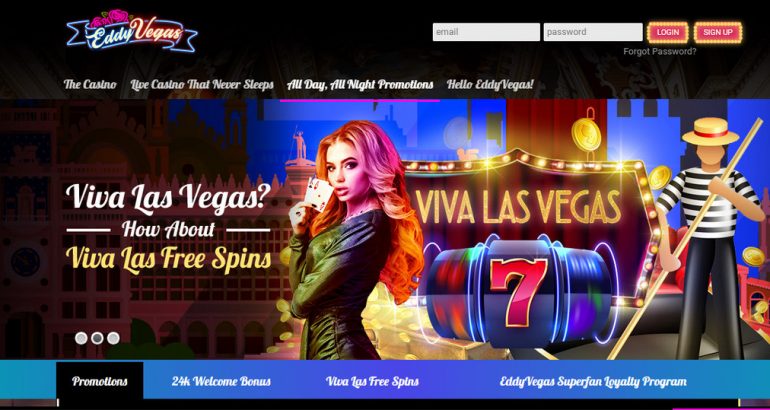 Great 24 free spins without deposit waiting on EddyVegas Casino
