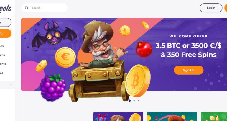 €3500 Welcome Bonus and 350 free spins on Bitreels Casino