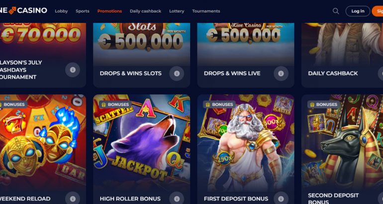 Join to NineCasino today and receive €450 Welcome Bonus