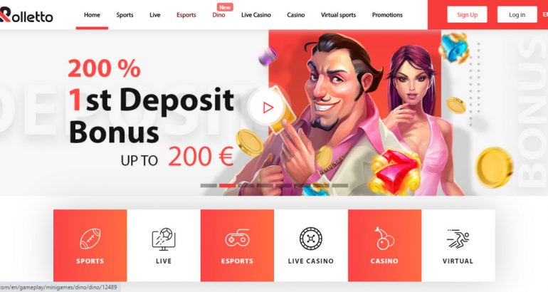Amazing €200 Welcome Bonus waiting on Rolletto Casino